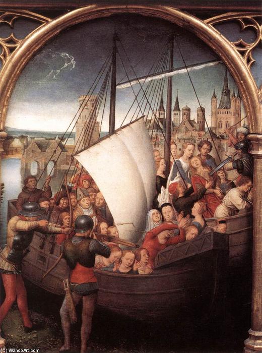 Wikioo.org - The Encyclopedia of Fine Arts - Painting, Artwork by Hans Memling - St Ursula Shrine: Martyrdom (scene 5)