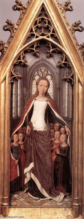 Wikioo.org - Encyklopedia Sztuk Pięknych - Malarstwo, Grafika Hans Memling - St Ursula Shrine: St Ursula and the Holy Virgins