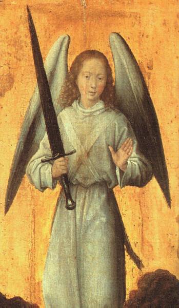 Wikioo.org - สารานุกรมวิจิตรศิลป์ - จิตรกรรม Hans Memling - The Archangel Michael