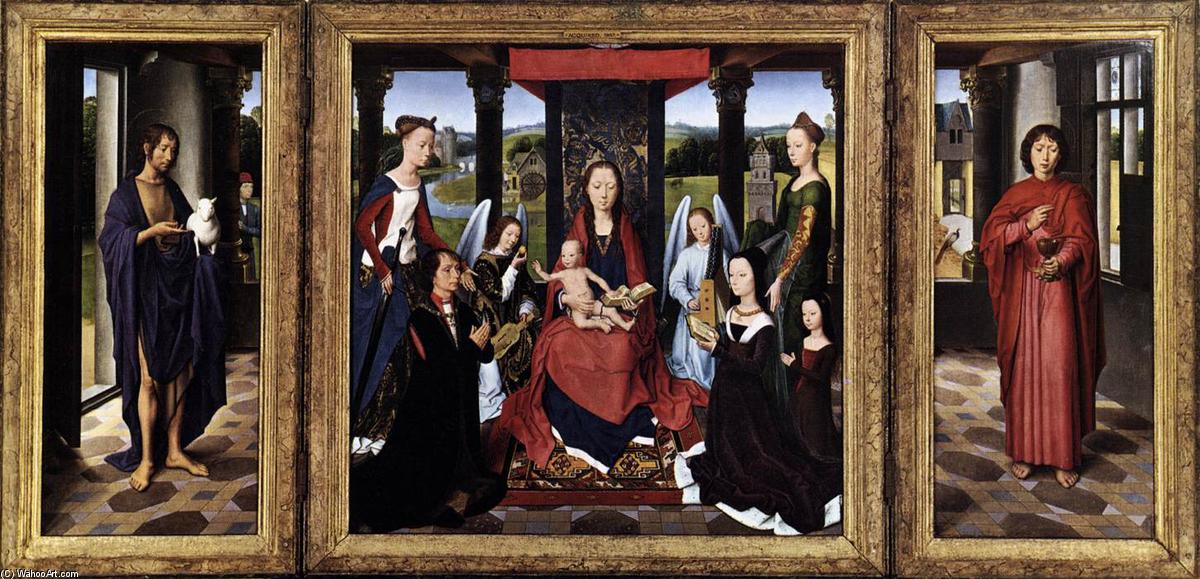 Wikioo.org - The Encyclopedia of Fine Arts - Painting, Artwork by Hans Memling - The Donne Triptych
