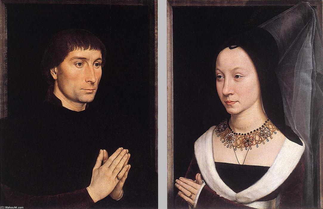 Wikioo.org - The Encyclopedia of Fine Arts - Painting, Artwork by Hans Memling - Tommaso Portinari and his Wife