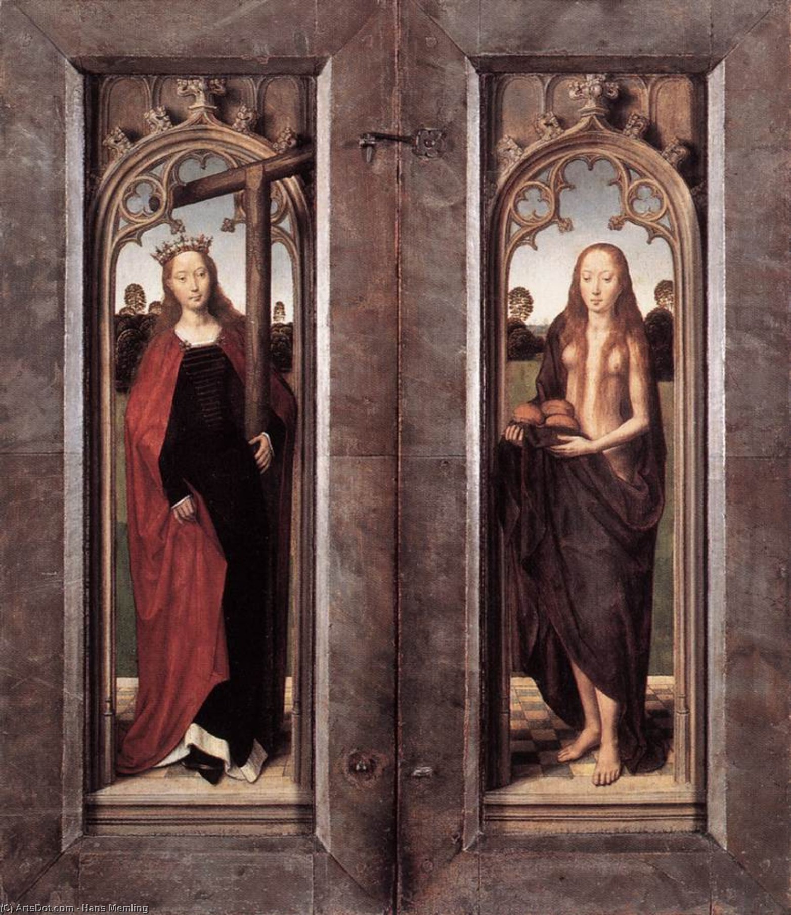 Wikioo.org - The Encyclopedia of Fine Arts - Painting, Artwork by Hans Memling - Triptych of Adriaan Reins (closed)