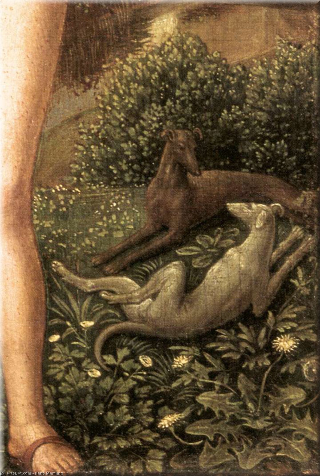 WikiOO.org - Enciklopedija dailės - Tapyba, meno kuriniai Hans Memling - Triptych of Earthly Vanity and Divine Salvation (detail)