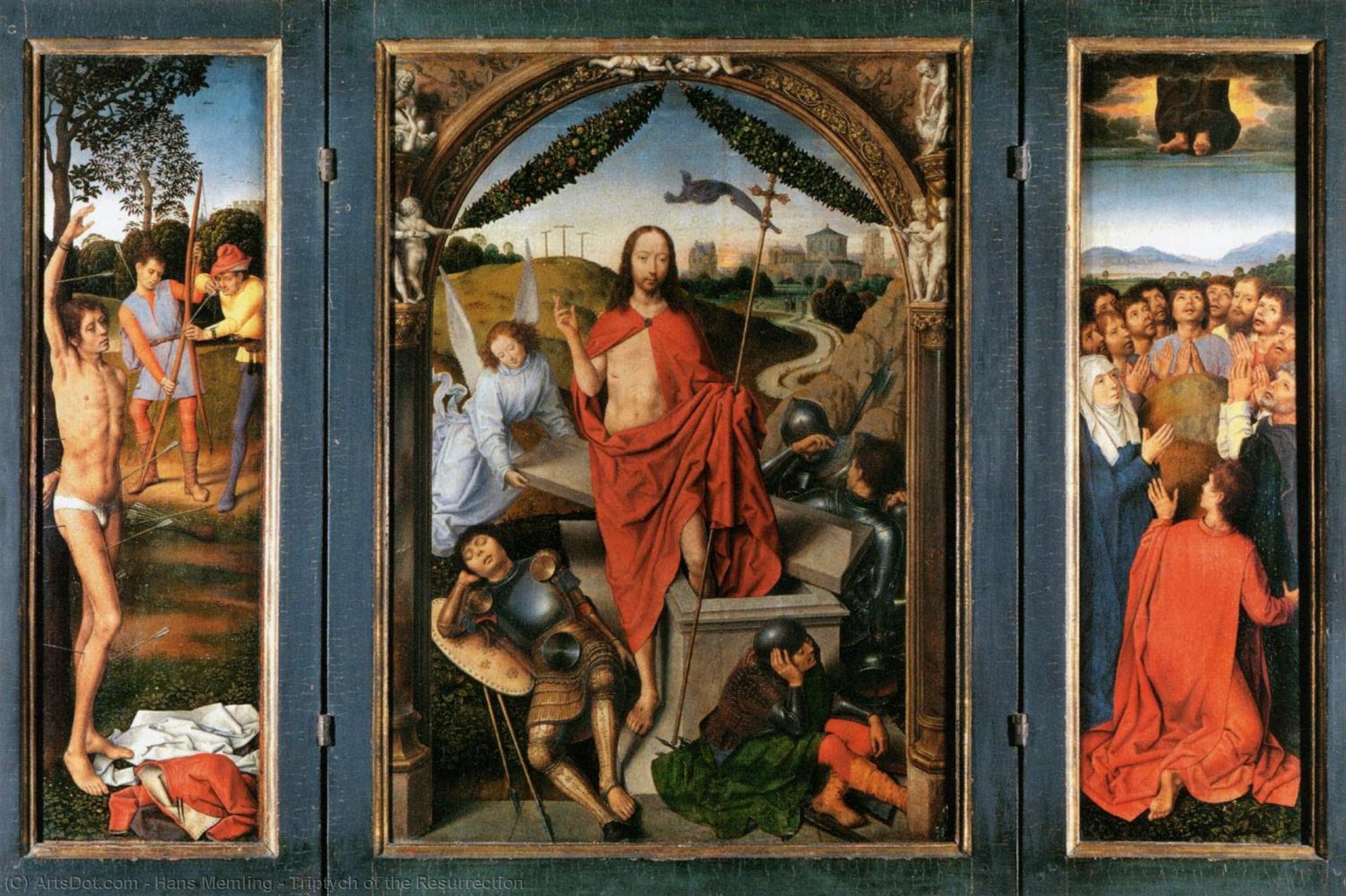 Wikioo.org - The Encyclopedia of Fine Arts - Painting, Artwork by Hans Memling - Triptych of the Resurrection