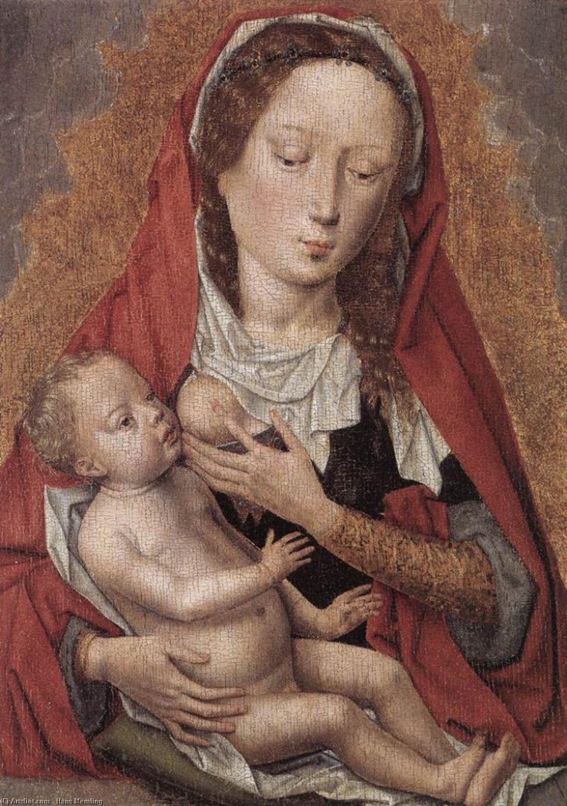 Wikioo.org - The Encyclopedia of Fine Arts - Painting, Artwork by Hans Memling - Virgin and Child