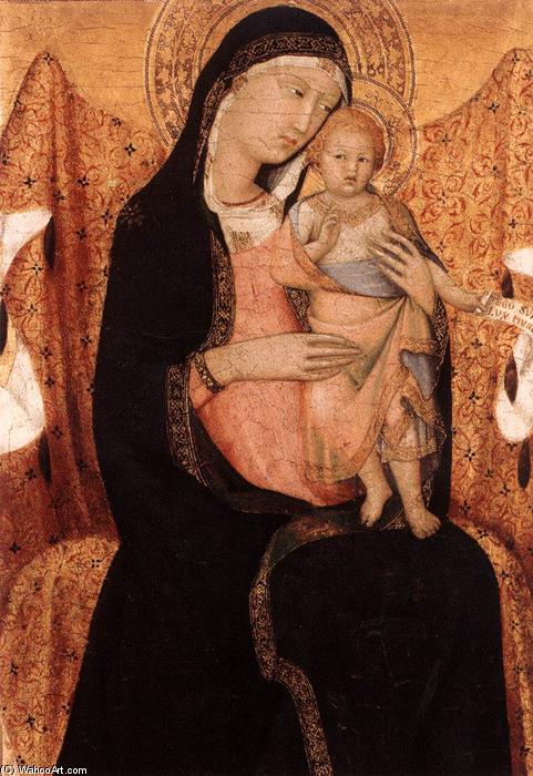 Wikioo.org - The Encyclopedia of Fine Arts - Painting, Artwork by Lippo Memmi - Virgin and Child (detail)