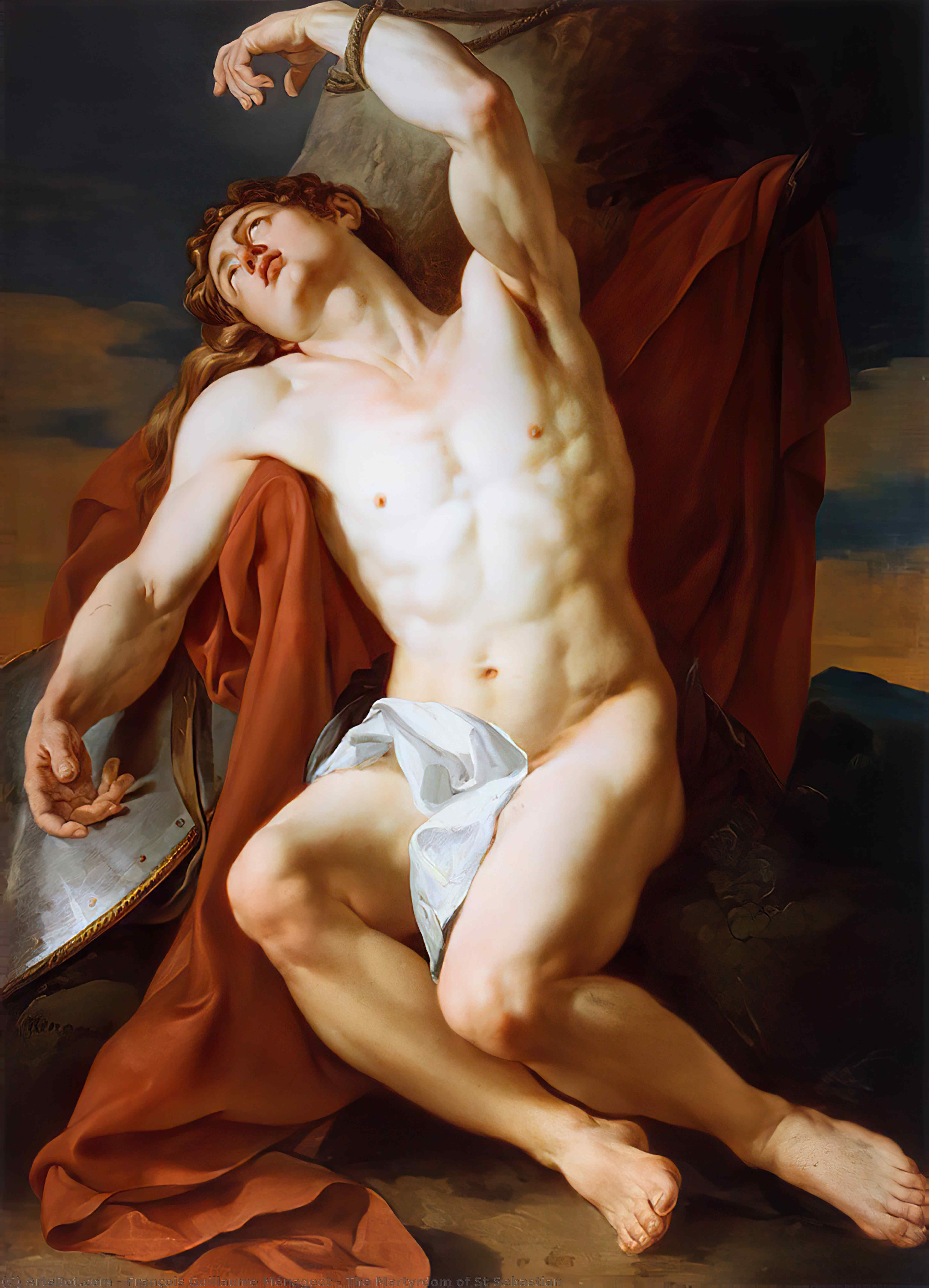 Wikioo.org - The Encyclopedia of Fine Arts - Painting, Artwork by François Guillaume Ménageot - The Martyrdom of St Sebastian