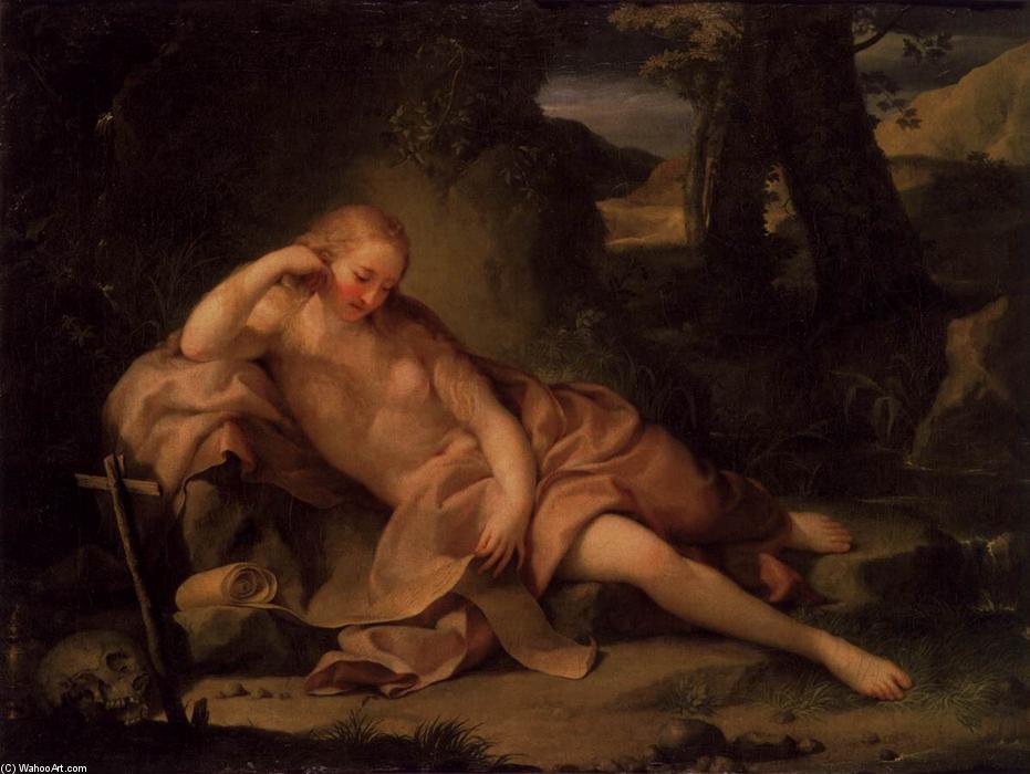 WikiOO.org - Enciklopedija dailės - Tapyba, meno kuriniai Anton Raphael Mengs - The Penitent Magdalene