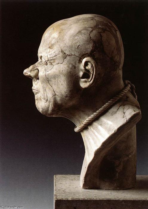 Wikioo.org - The Encyclopedia of Fine Arts - Painting, Artwork by Franz Xaver Messerschmidt - Character Head: The Hanged