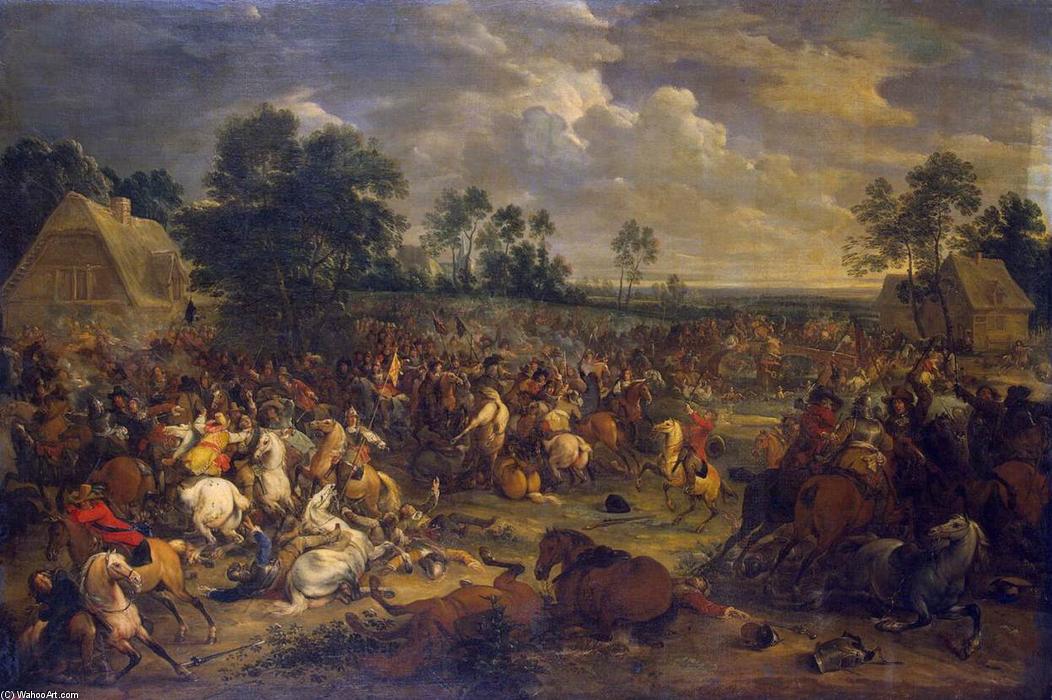 WikiOO.org - Enciclopedia of Fine Arts - Pictura, lucrări de artă Adam Frans Van Der Meulen - Battle