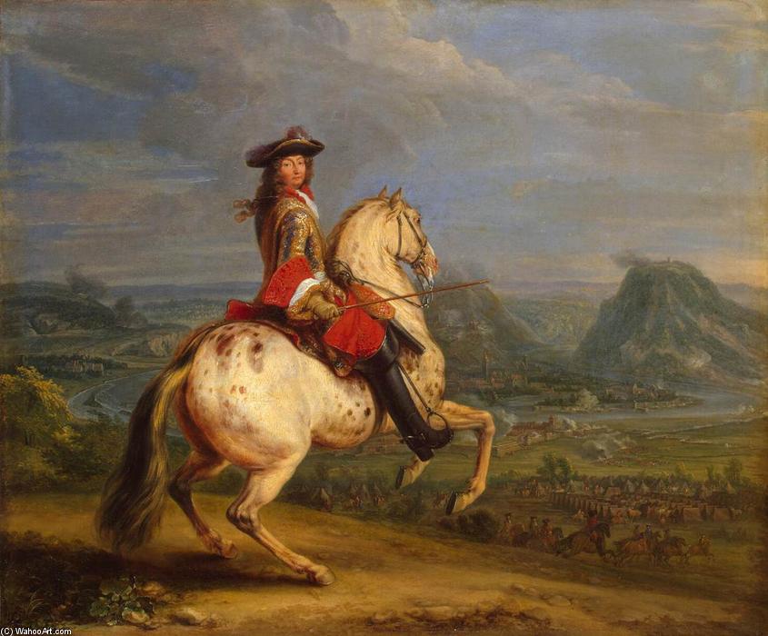 WikiOO.org - Εγκυκλοπαίδεια Καλών Τεχνών - Ζωγραφική, έργα τέχνης Adam Frans Van Der Meulen - Louis XIV at the Taking of Besançon