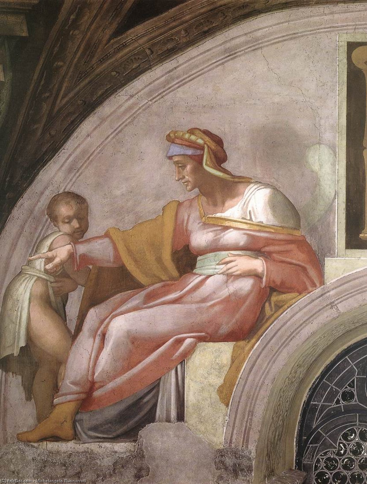 Wikioo.org - The Encyclopedia of Fine Arts - Painting, Artwork by Michelangelo Buonarroti - Azor - Zadok (detail)