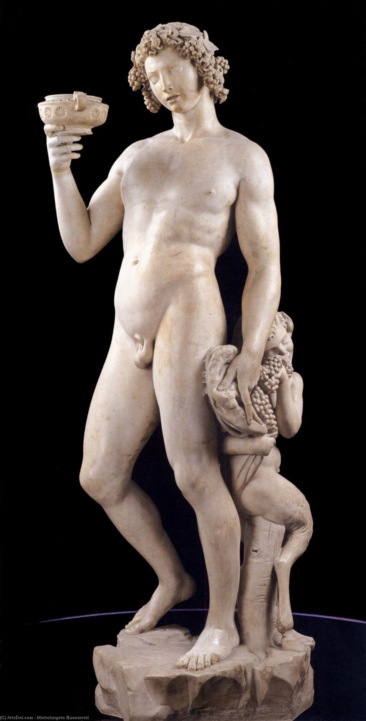 WikiOO.org - Encyclopedia of Fine Arts - Lukisan, Artwork Michelangelo Buonarroti - Bacchus