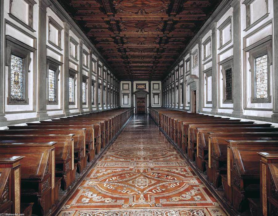 WikiOO.org - Encyclopedia of Fine Arts - Lukisan, Artwork Michelangelo Buonarroti - Laurentian Library