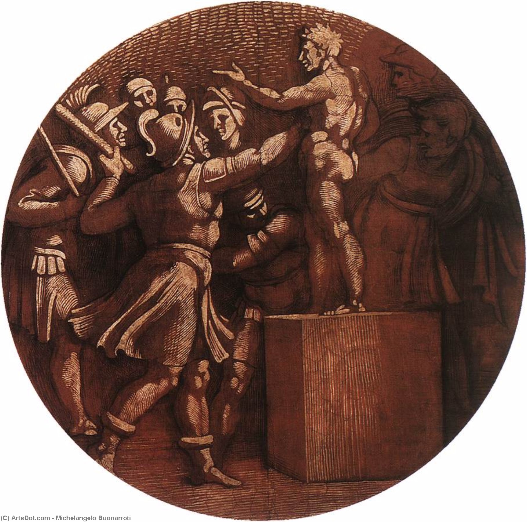 Wikioo.org - The Encyclopedia of Fine Arts - Painting, Artwork by Michelangelo Buonarroti - Medallion (13)
