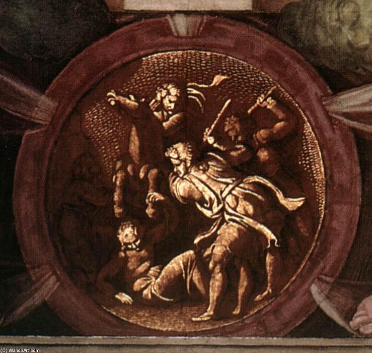 WikiOO.org - Encyclopedia of Fine Arts - Maleri, Artwork Michelangelo Buonarroti - Medallion (14)