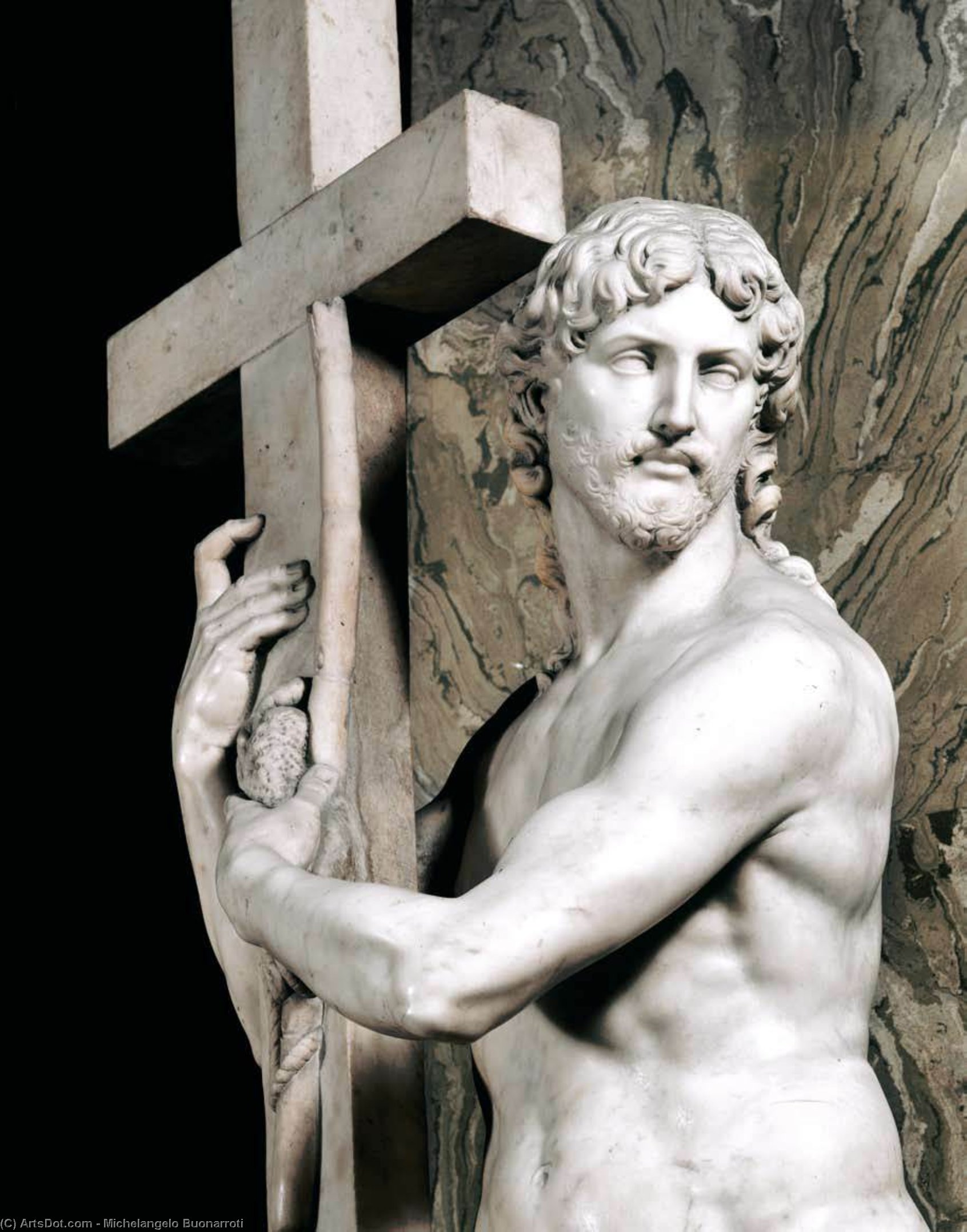 WikiOO.org - Enciklopedija likovnih umjetnosti - Slikarstvo, umjetnička djela Michelangelo Buonarroti - Risen Christ (detail)