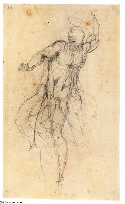 Wikioo.org – La Enciclopedia de las Bellas Artes - Pintura, Obras de arte de Michelangelo Buonarroti - El Cristo Resucitado