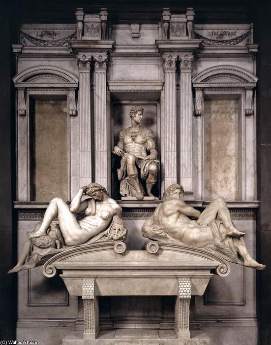 WikiOO.org - Enciclopédia das Belas Artes - Pintura, Arte por Michelangelo Buonarroti - Tomb of Giuliano de' Medici