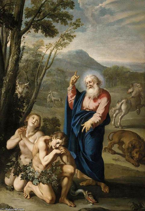WikiOO.org - Enciclopedia of Fine Arts - Pictura, lucrări de artă Aureliano Milani - Expulsion of Adam and Eve