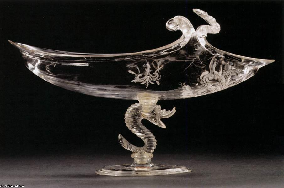 WikiOO.org - Enciklopedija dailės - Tapyba, meno kuriniai Ottavio Miseroni - Bowl in the Form of a Ship
