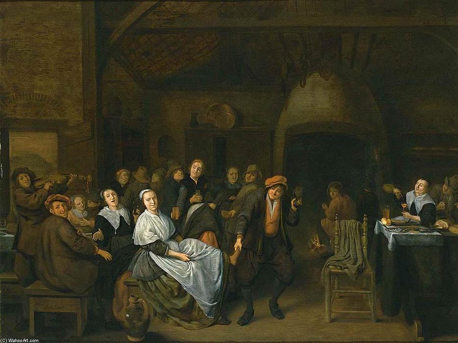 WikiOO.org - Enciclopedia of Fine Arts - Pictura, lucrări de artă Jan Miense Molenaer - Drinking Peasants