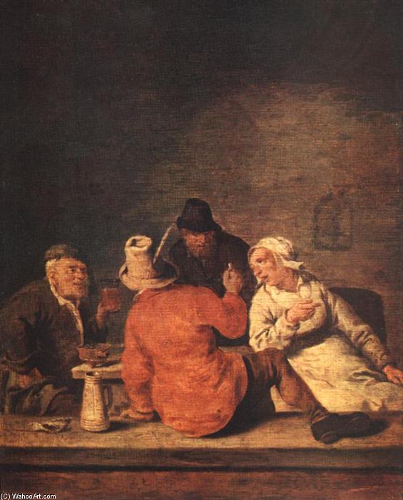 WikiOO.org - Encyclopedia of Fine Arts - Festés, Grafika Jan Miense Molenaer - Peasants in the Tavern