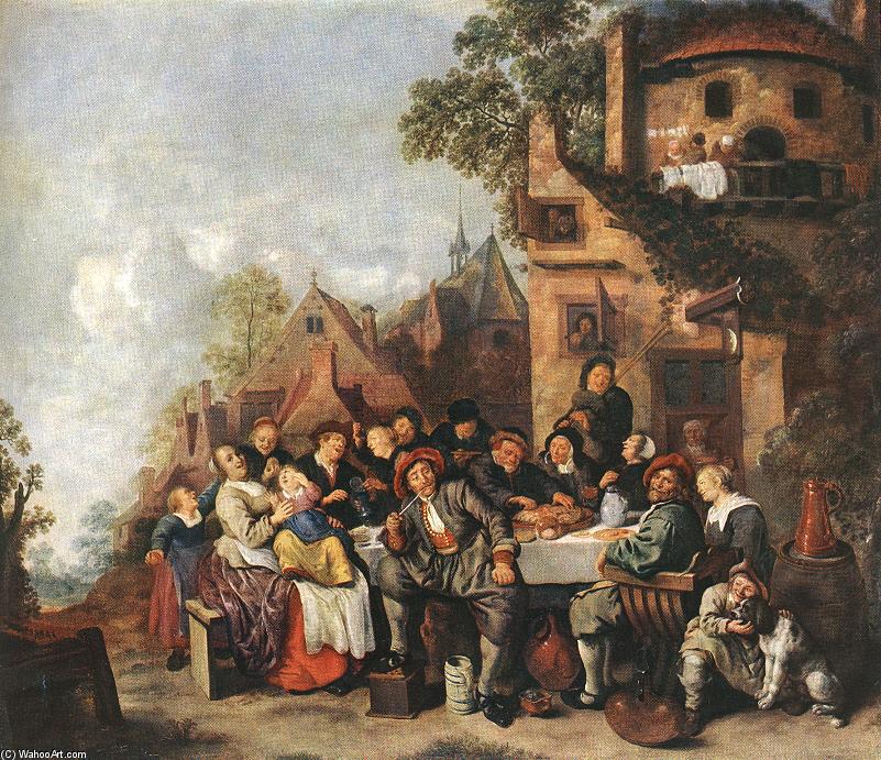 Wikioo.org - The Encyclopedia of Fine Arts - Painting, Artwork by Jan Miense Molenaer - Tavern of the Crescent Moon