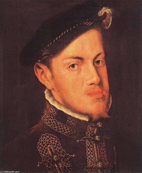 WikiOO.org - Encyclopedia of Fine Arts - Maalaus, taideteos Anthonis Mor Van Dashorst - Portrait of the Philip II, King of Spain