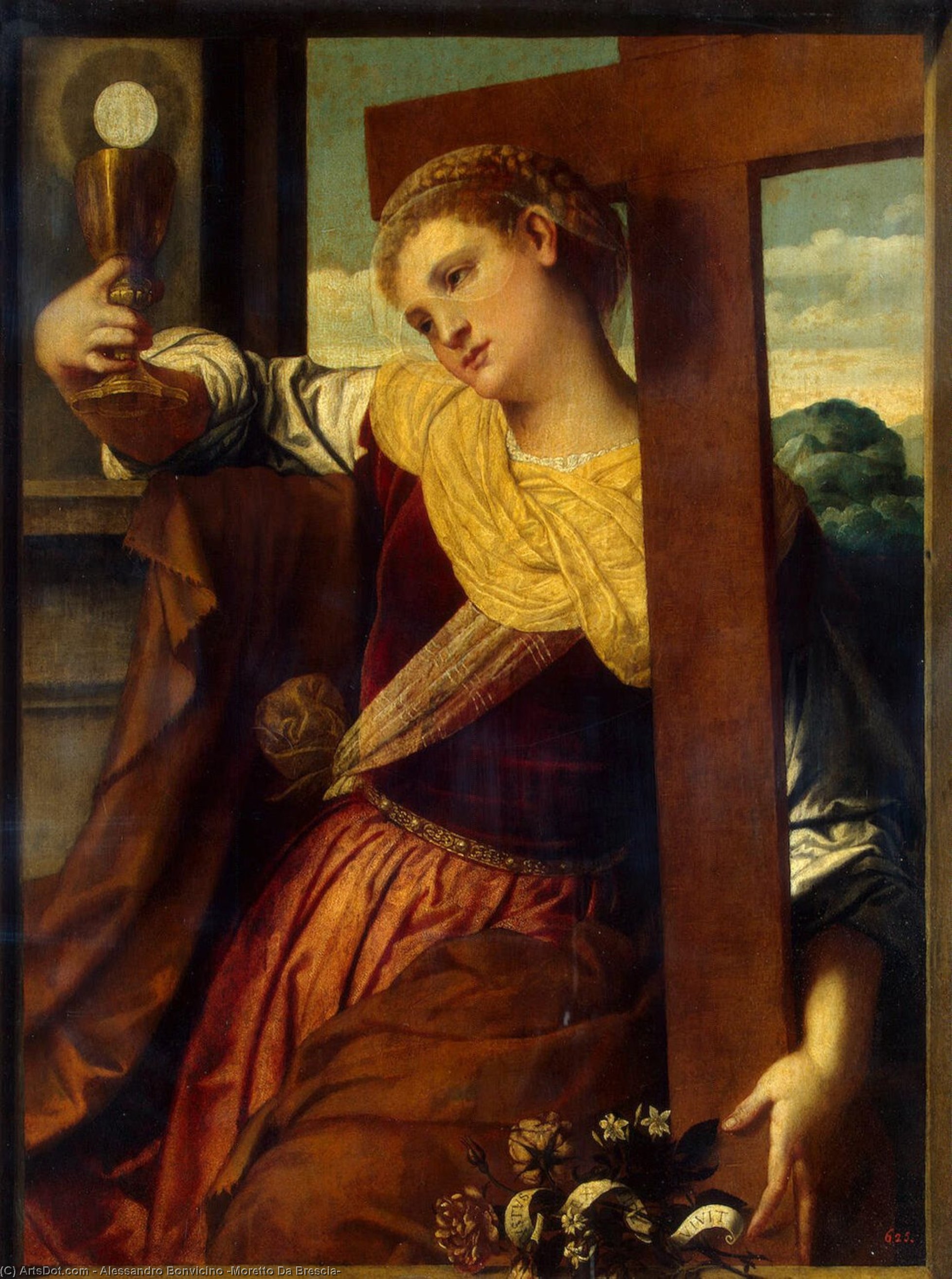 Wikioo.org - The Encyclopedia of Fine Arts - Painting, Artwork by Alessandro Bonvicino (Moretto Da Brescia) - Allegory of Faith