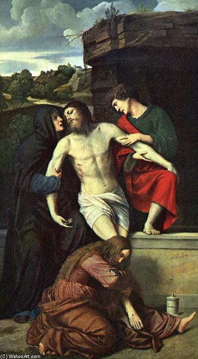 Wikioo.org - The Encyclopedia of Fine Arts - Painting, Artwork by Alessandro Bonvicino (Moretto Da Brescia) - Pietà