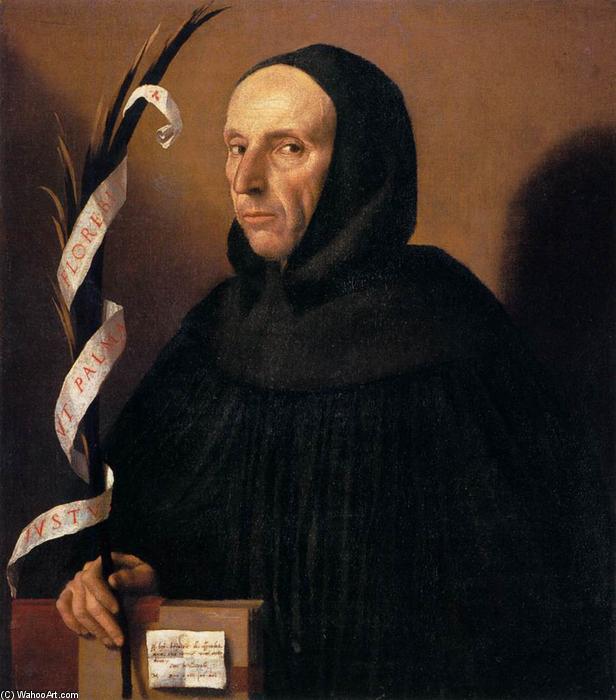 Wikioo.org - Bách khoa toàn thư về mỹ thuật - Vẽ tranh, Tác phẩm nghệ thuật Alessandro Bonvicino (Moretto Da Brescia) - Portrait of a Dominican, Presumed to be Girolamo Savonarola