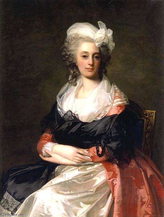 Wikioo.org - The Encyclopedia of Fine Arts - Painting, Artwork by Jean Laurent Mosnier - Portrait of a Lady