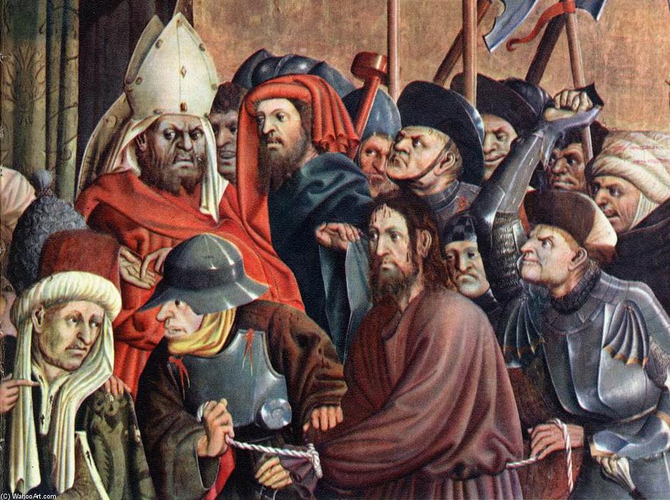 Wikioo.org - The Encyclopedia of Fine Arts - Painting, Artwork by Hans Multscher - Christus before Pilate (detail)