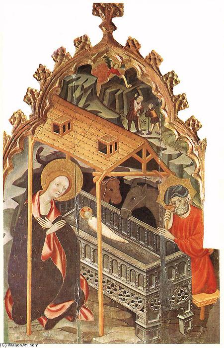 WikiOO.org - Encyclopedia of Fine Arts - Maleri, Artwork Ramon De Mur - Birth of Jesus