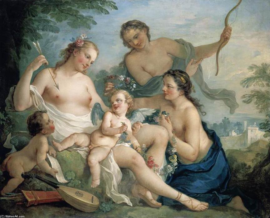 Wikioo.org - The Encyclopedia of Fine Arts - Painting, Artwork by Charles Joseph Natoire - Venus and Cupid