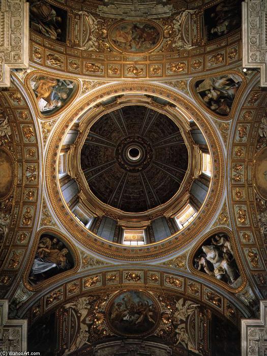 WikiOO.org – 美術百科全書 - 繪畫，作品 Cesare Nebbia -  的 拱顶 的  的  西斯廷 教堂