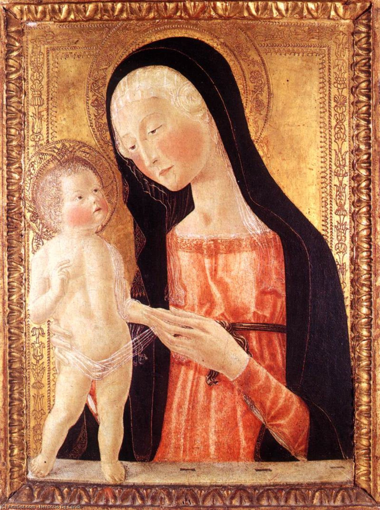 Wikioo.org - The Encyclopedia of Fine Arts - Painting, Artwork by Neroccio De Landi - Madonna with the Child