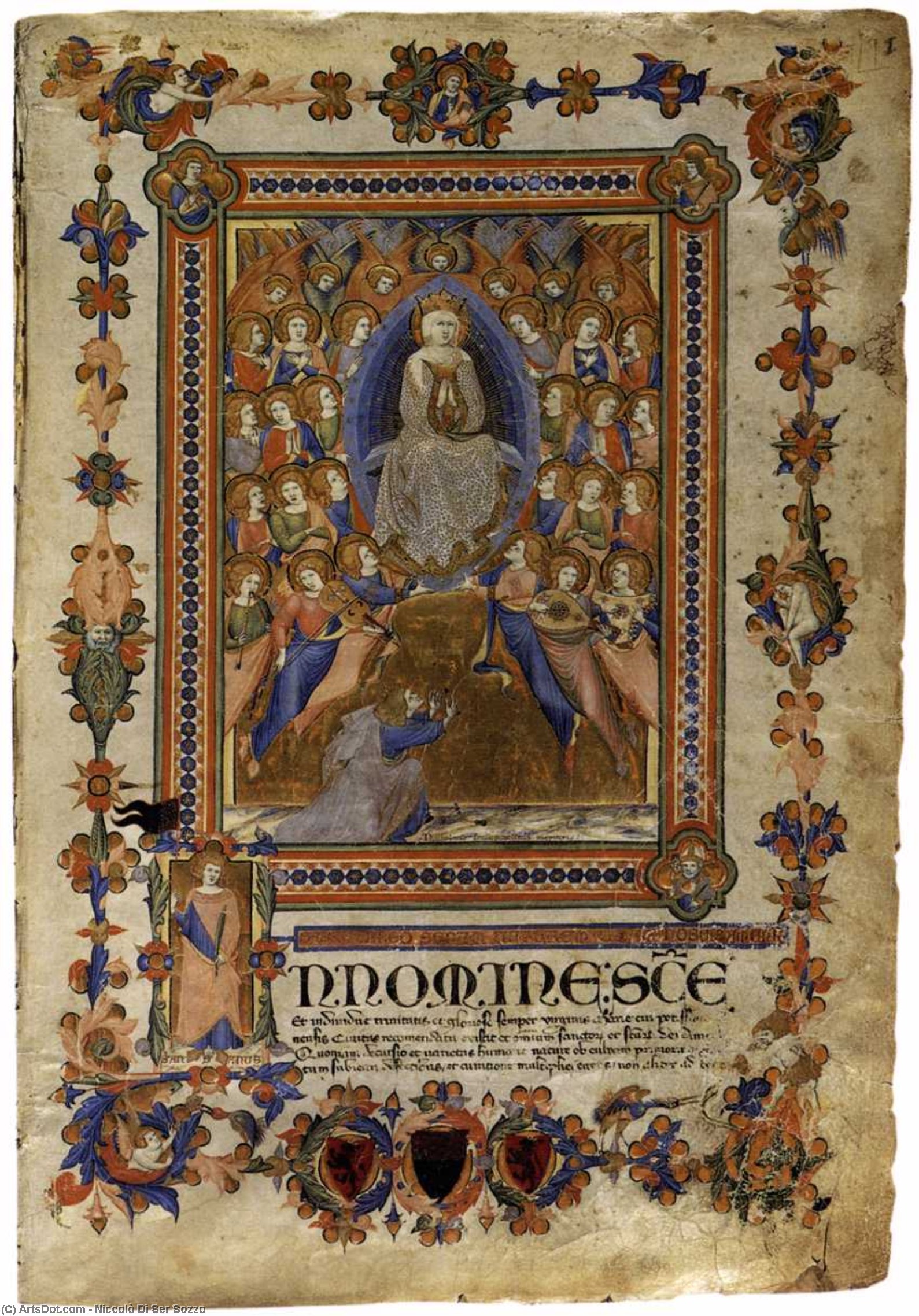 WikiOO.org - Енциклопедія образотворчого мистецтва - Живопис, Картини
 Niccolò Di Ser Sozzo - The Virgin of the Assumption