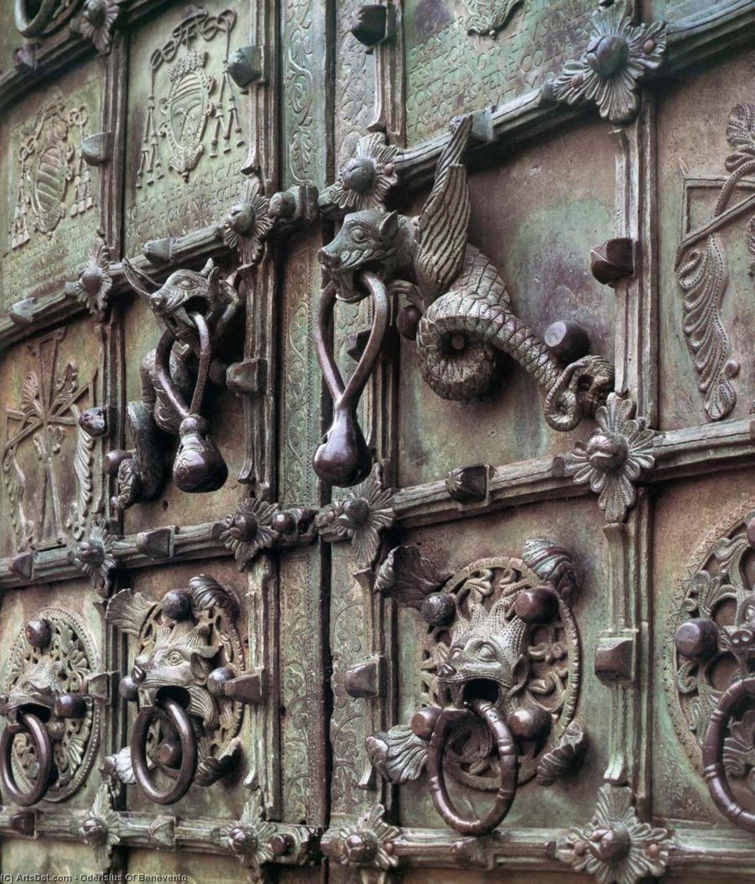 Wikioo.org - Encyklopedia Sztuk Pięknych - Malarstwo, Grafika Oderisius Of Benevento - Door of the west portal