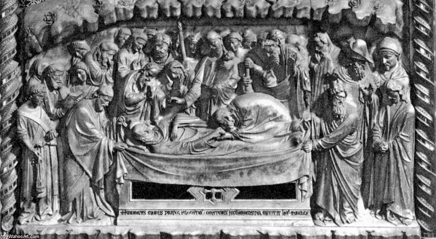 WikiOO.org - אנציקלופדיה לאמנויות יפות - ציור, יצירות אמנות Andrea Di Cione Di Arcangelo (Orcagna) - The Burial of the Virgin