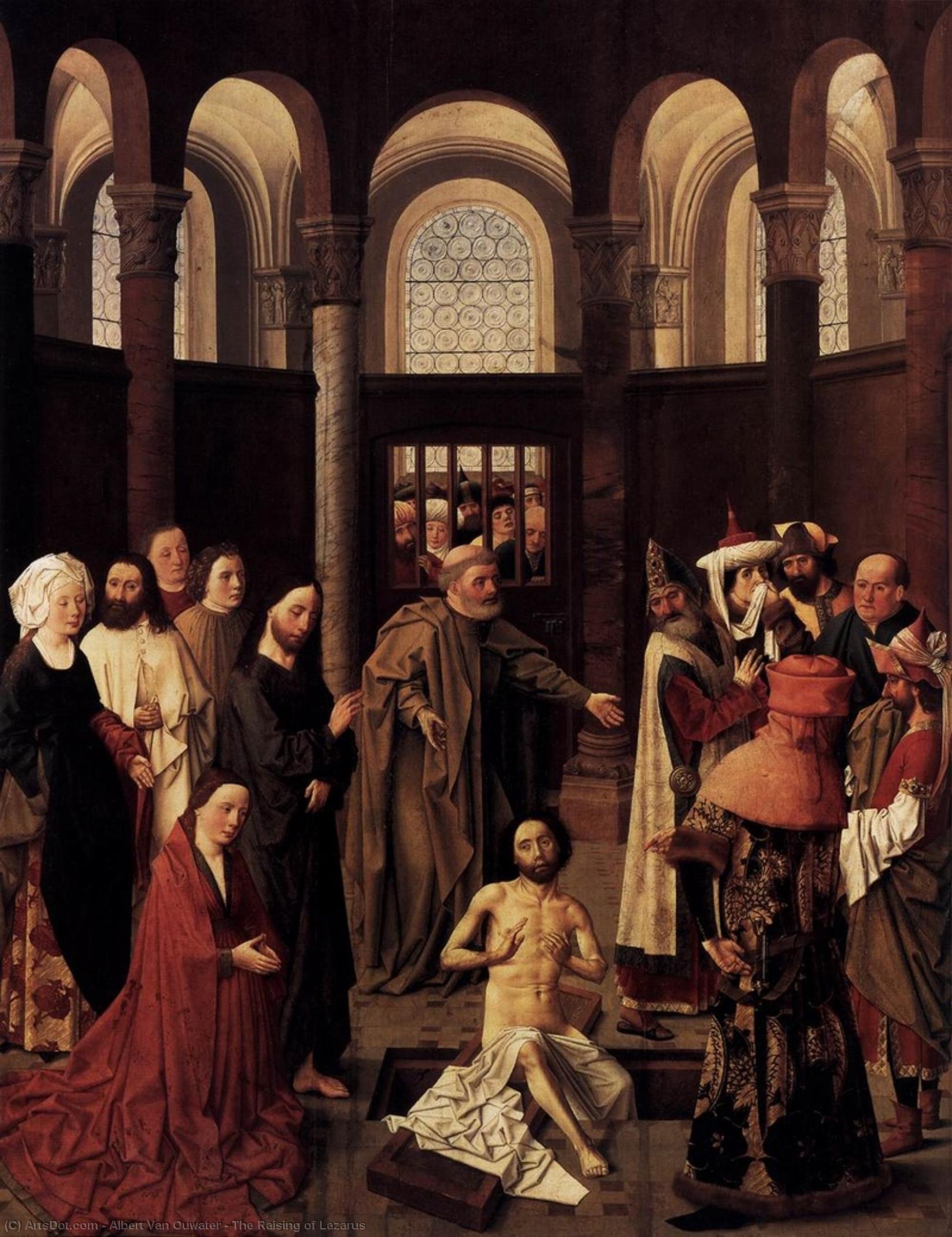Wikioo.org - The Encyclopedia of Fine Arts - Painting, Artwork by Albert Van Ouwater - The Raising of Lazarus