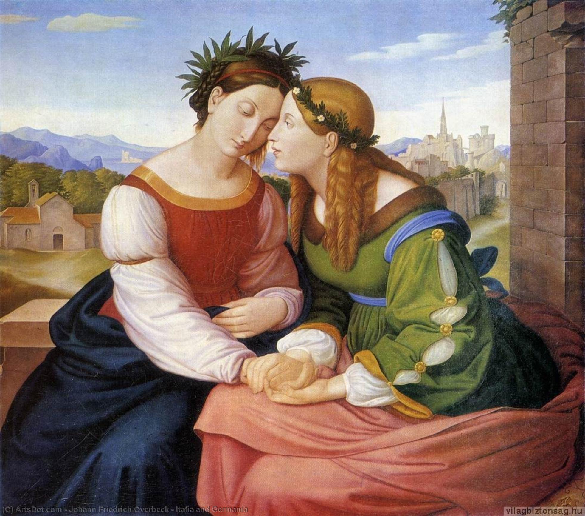Wikioo.org - The Encyclopedia of Fine Arts - Painting, Artwork by Johann Friedrich Overbeck - Italia and Germania