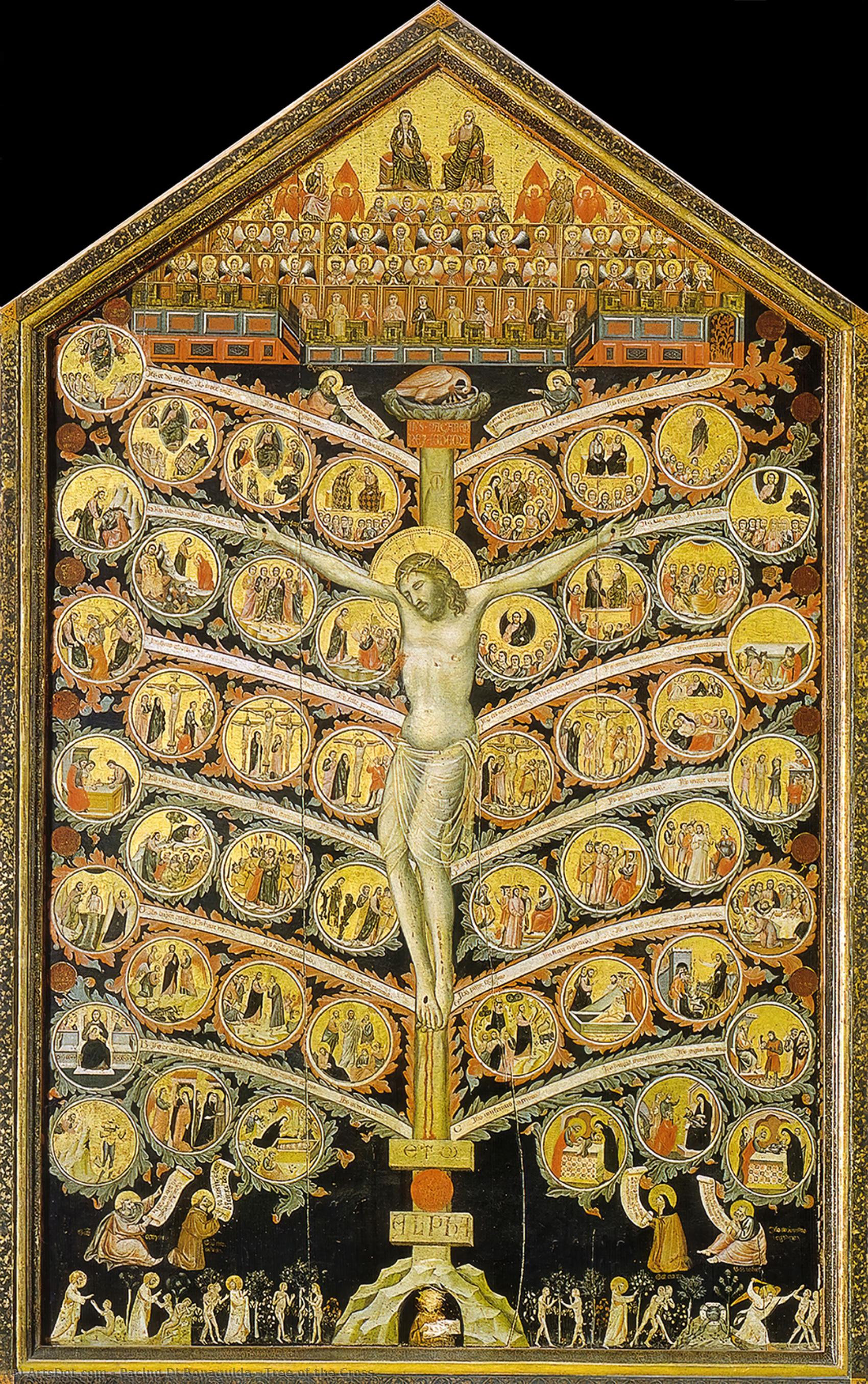 Wikioo.org - The Encyclopedia of Fine Arts - Painting, Artwork by Pacino Di Bonaguida - Tree of the Cross