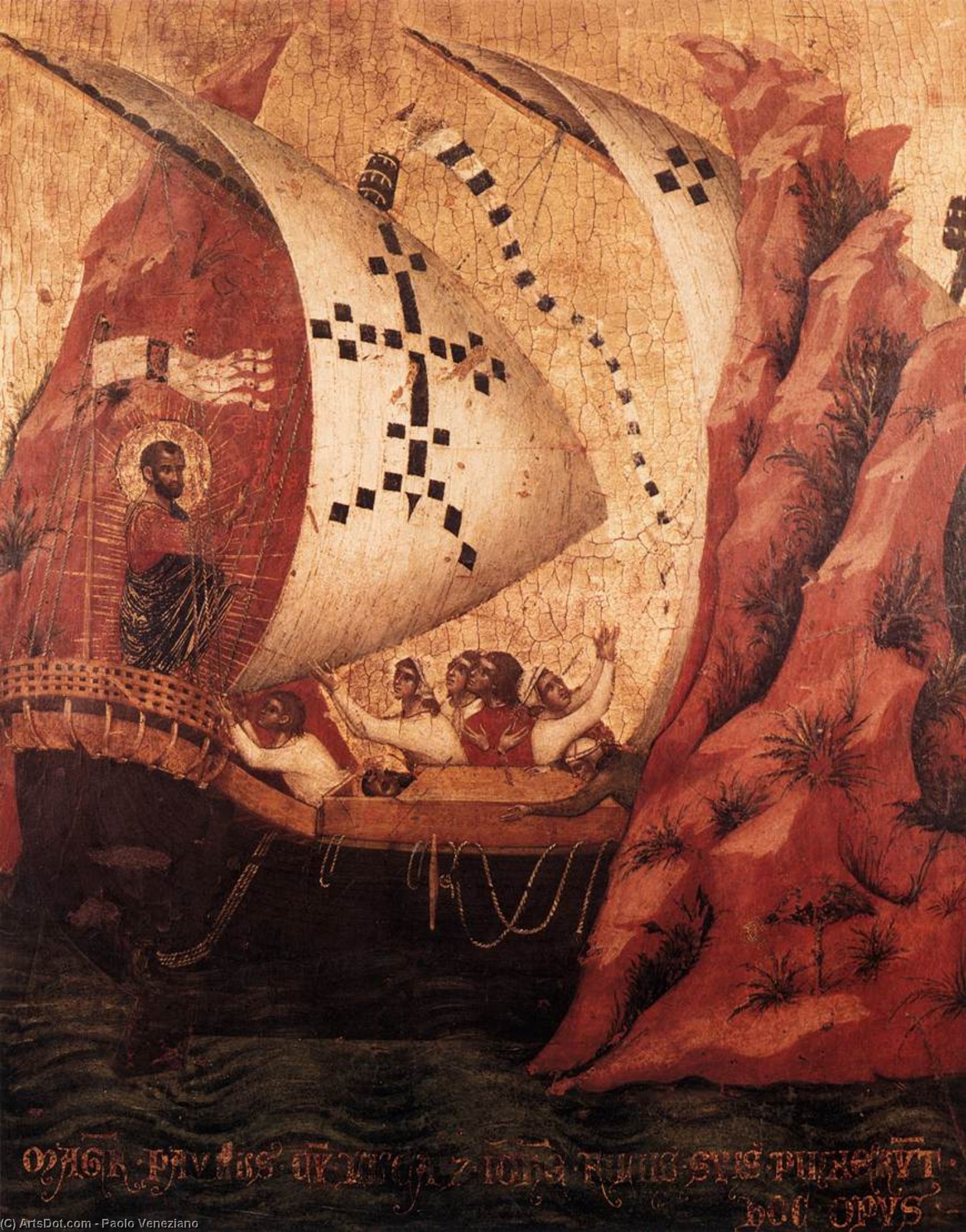 WikiOO.org - Enciklopedija dailės - Tapyba, meno kuriniai Paolo Veneziano - A Scene from the Life of St Mark