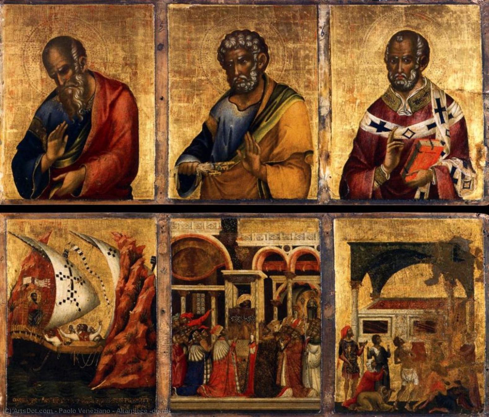 WikiOO.org - Enciklopedija dailės - Tapyba, meno kuriniai Paolo Veneziano - Altarpiece (detail)
