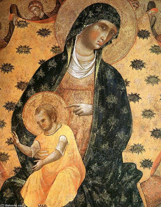 WikiOO.org - Encyclopedia of Fine Arts - Lukisan, Artwork Paolo Veneziano - Doge Francesco Dandolo and his Wife Presented to the Madonna (detail)
