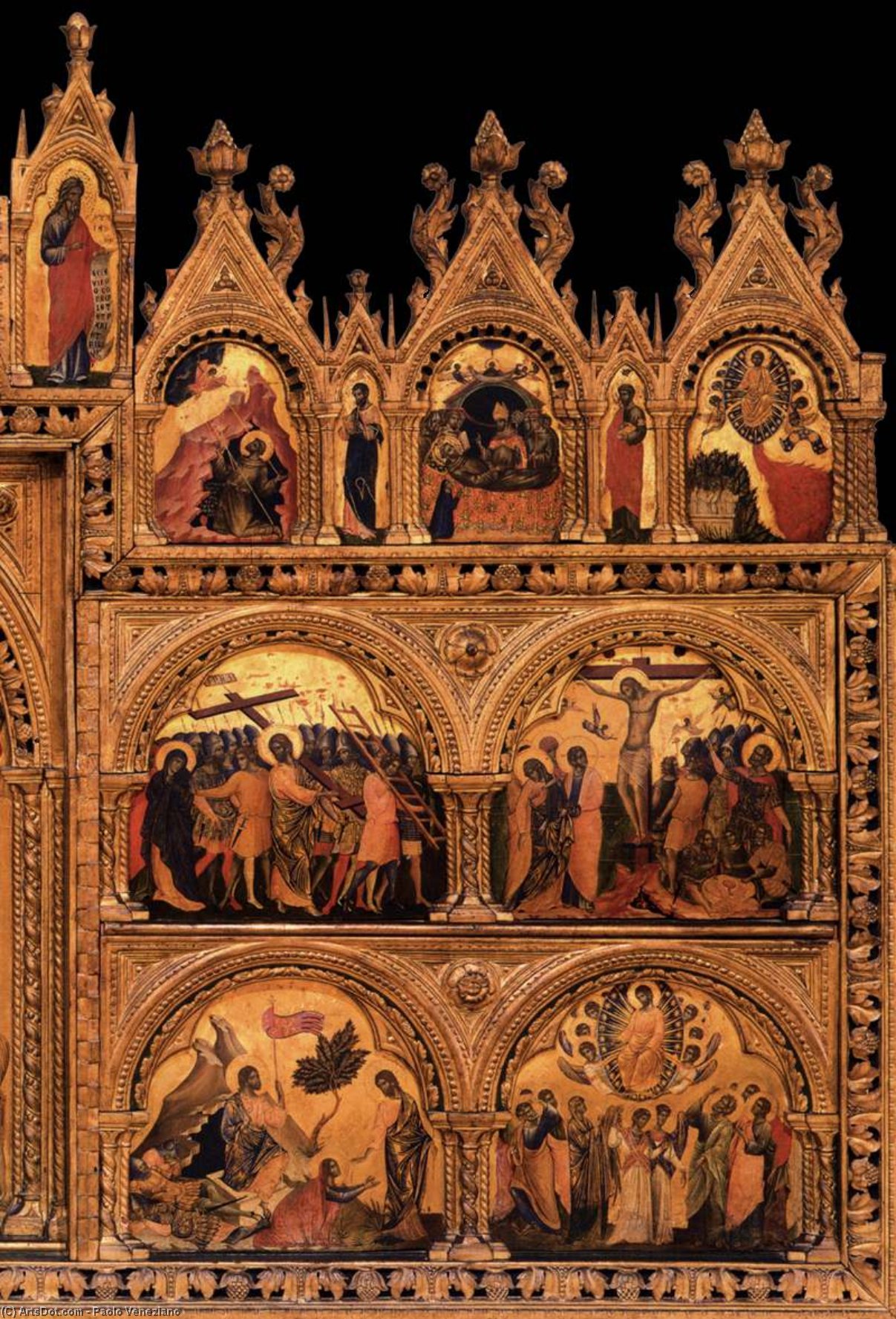 Wikioo.org - The Encyclopedia of Fine Arts - Painting, Artwork by Paolo Veneziano - Polyptych (detail)