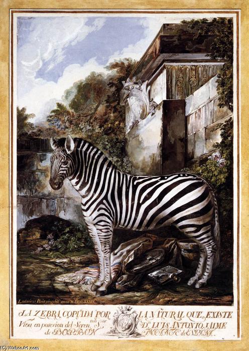 WikiOO.org - אנציקלופדיה לאמנויות יפות - ציור, יצירות אמנות Luis Paret Y Alcázar - Zebra