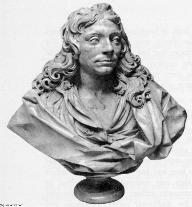WikiOO.org - 백과 사전 - 회화, 삽화 Edward Pearce - Bust of Sir Christopher Wren